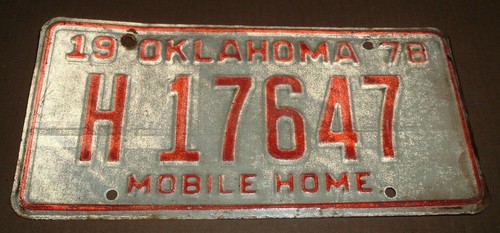 1978 oklahoma license - oklahoma,
