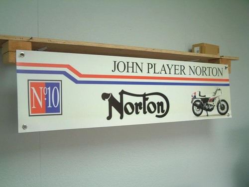 John player norton banner - player,