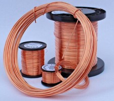 bare bright copper bonsia wire 0.5mm - 5mm 1/2kilo bonzia 99.9% pure soft