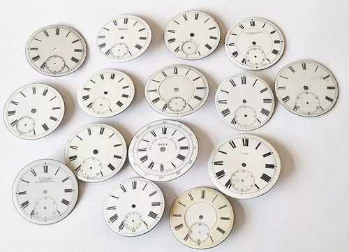 Enamel pocket watch dials - enamel,