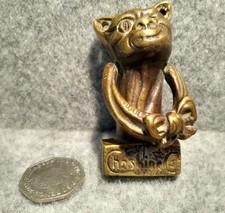 Vintage Brass Cheshire Cat
