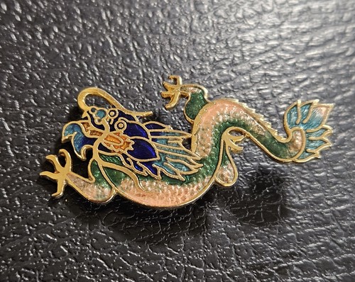 Little dragon brooch goldtone - little,