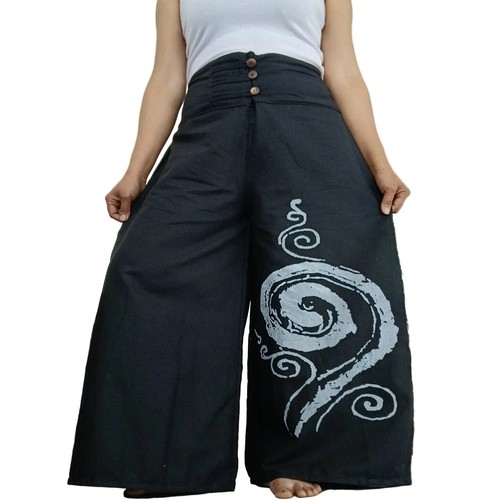Black wide leg - black, palazzo