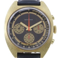 WAKMANN INCABLOC Watches blackDial Stainless Steel/leather Hand Winding Ch...