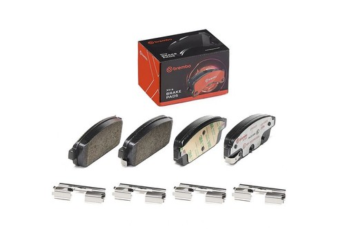 Rear brake pad set - set, fits