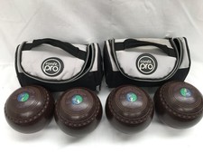 Drakes Pride Professional Lawn Bowls x 4 Size 4H with Comfit Pro Bags