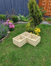 Wooden garden planter - garden,