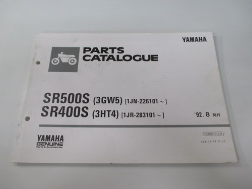 Sr500s sr400s parts list - parts,