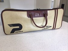 Rare Vintage PATRICK Sugg Zipped Squash Racket Holdall Carry Case Excellent Cond