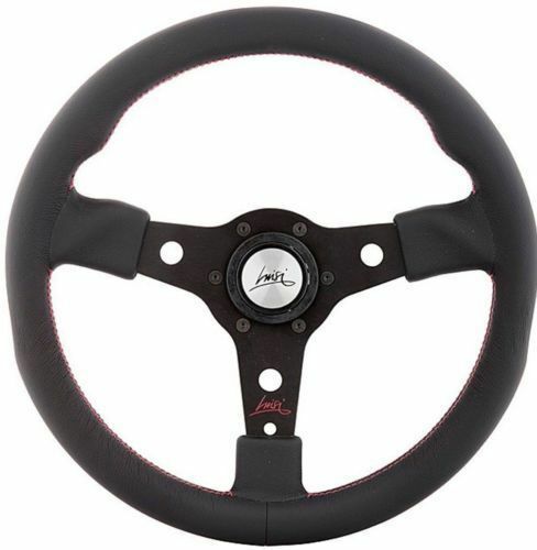 Leather sport steering wheel - leather,
