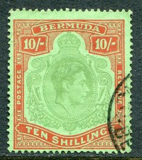 Bermuda 1938-53 10s perf 14 SG