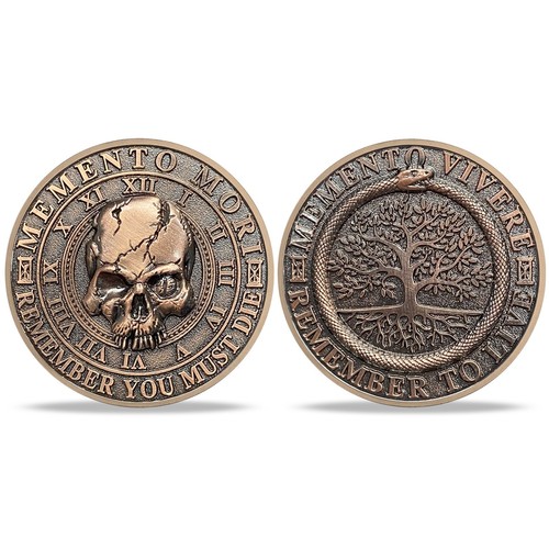 Memento mori vivere coin - vivere,