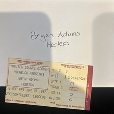 1987 BRYAN ADAMS Vtg Concert