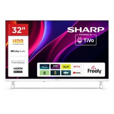 NEW Sharp 1T-C32HE2245KW 32" HD Ready TiVo Smart LED TV - White Bluetooth USB