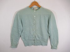 Vintage 50s 60s Dalton Cashmere Cardigan Sweater Women Green