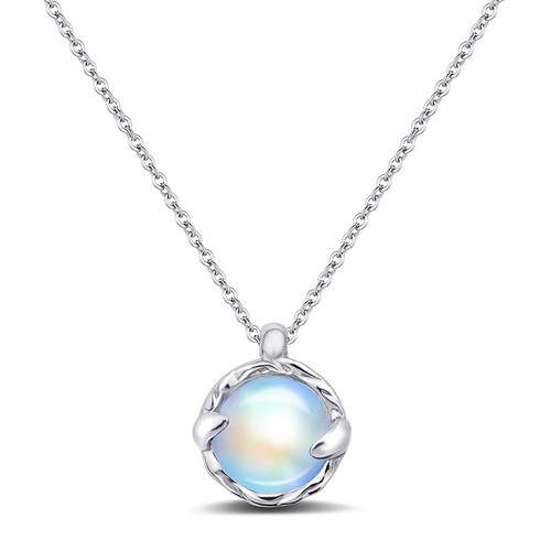Blue moonstone pendant - blue,