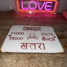 a vintage Danger 11000 Volts