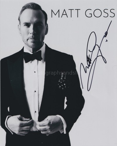 Matt goss hand signed 8x10 - goss,