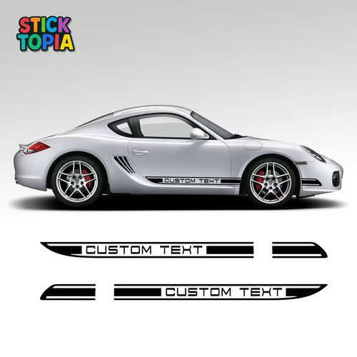 Porsche cayman 987 side - porsche, stripe
