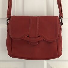 Radley handbag Cheadle Cross body Red Leather Small 7.5 x 8 inches. Lovely cond 