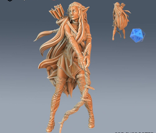 Female elf ranger d - female,
