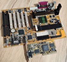 Abit BE6 V1.0 Slot 1 SDRAM AGP Intel i440BX Motherboard +Trident 3DImage9750 VGA