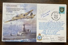 WW2 Battle of Britain pilots multiple signed Bristol Blenheim flown RAF cover