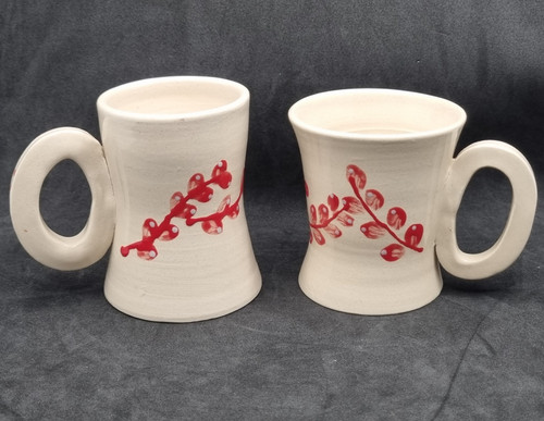 Studio pottery mugs - pottery,