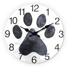 Wooden Dog Paw Pattern Wall