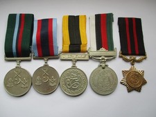 Medals x 5  1970s Pakistan -