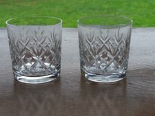 PAIR of EDINBURGH CRYSTAL LOCHIEL  6oz. WHISKY TUMBLERS -