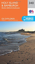 OS Explorer Map 340 Holy Island and Bamburgh OS Explorer P... by Ordnance Survey