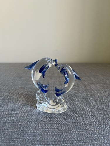 Glass dolphin ornament - dolphin,