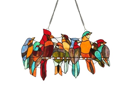 Stained glass window panel - stained,