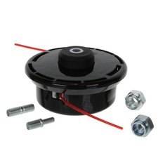 2 Line Bump Feed Head & Bolts Fits 21-40cc Straight Strimmers *CHECK Description