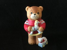 Lucy & Me Bear Toy Rocking Horse & Lamb Enesco 1984 Lucy Rigg