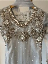 Girls kids Asian Wedding clothes grey gharara girls wedding dresses 
