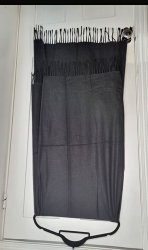Black cashmere pashmina shawl