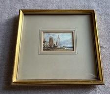 Clarkson Stanfield RA 1793-1867 Dutch Fishing Boats Watercolour