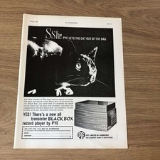 GRAM175 MAGAZINE ADVERT 11X8 PYE BLACK BOX RECORD PLAYER