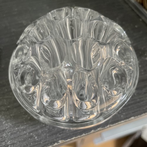 Vintage glass flower - flower, frog