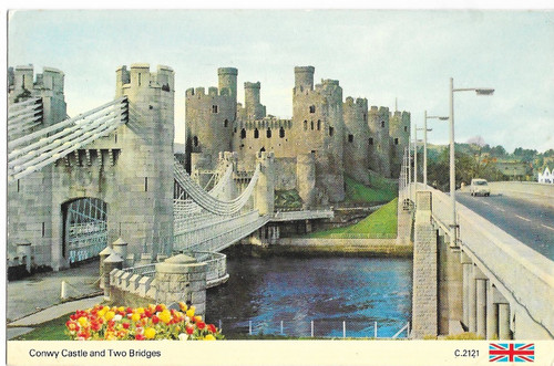 Postcard conwy castle and - -,