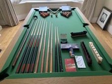 7ft Oak G Montford  Slate Pool and 10/12 seater Dining Table | *HomePoolTables*