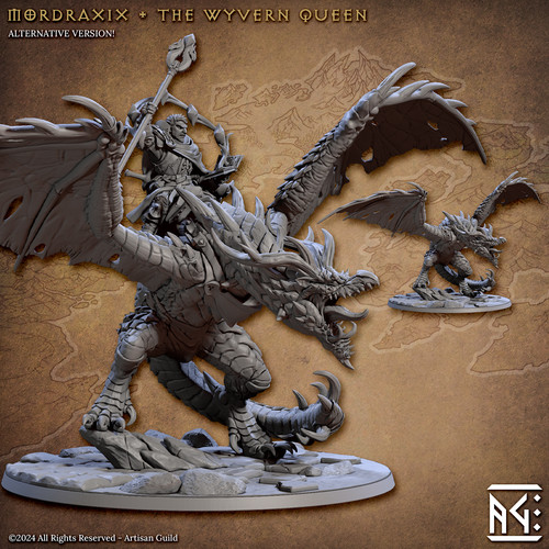 Modrdraxix wyvern rider queen - modrdraxix,