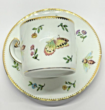 I. GODINGER Tea Cup & Saucer Primavera Dragonfly, Butterfly, Ladybird Bug & Bee