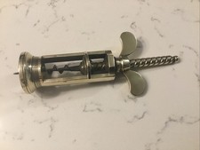 A FINE QUALITY ANTIQUE CORKSCREW, 19th CENTURY FARROW & JACKSON OPEN-FRAME.