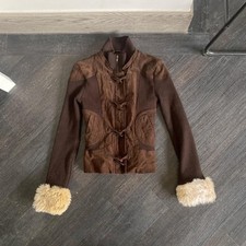 Jane Norman Brown Leather Faux