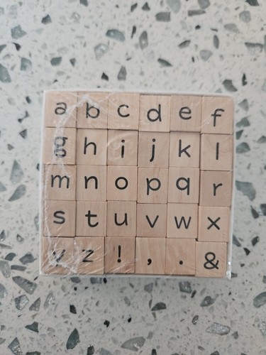 American crafts alphabet - alphabet, wood
