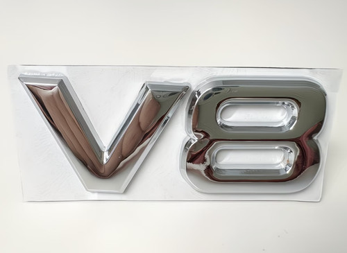1pcs chrome silver metal - metal, v8