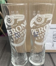 2 Peroni Half Pint Glasses